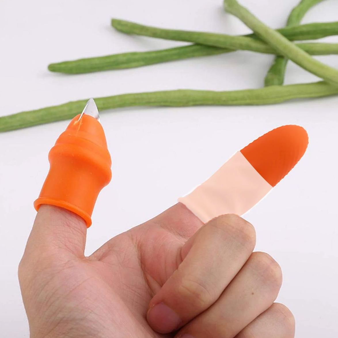 Vegetable Thumb Cutter | Finger Guard Knife for Safe & Fast Cutting