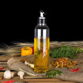 1L Clear Oil Dispenser with Lid & Drip-Free Spout – Plastic