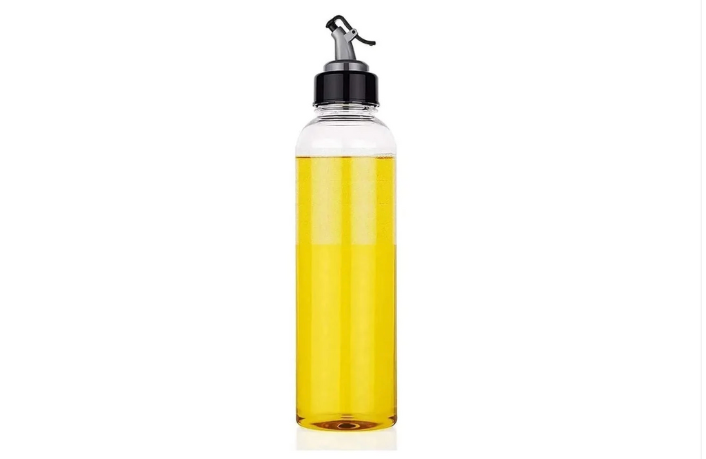 1L Clear Oil Dispenser with Lid & Drip-Free Spout – Plastic