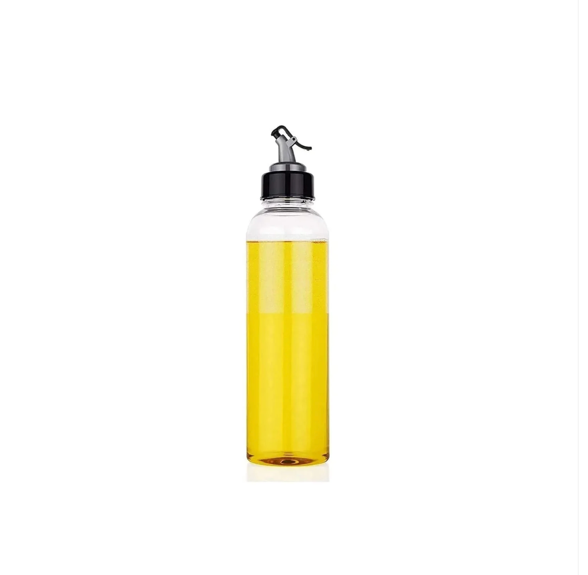 1L Clear Oil Dispenser with Lid & Drip-Free Spout – Plastic