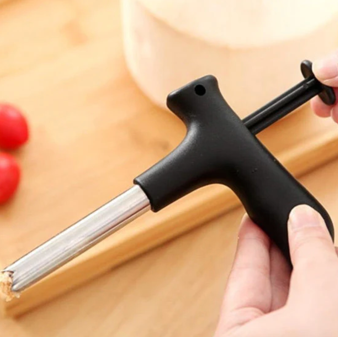 Stainless Steel Coconut Opener Driller Tool | Easy Tap & Drink in Seconds