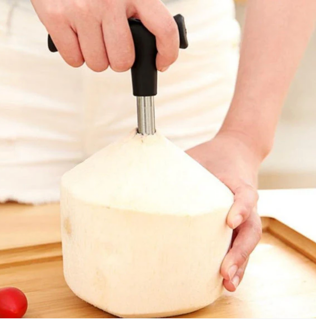Stainless Steel Coconut Opener Driller Tool | Easy Tap & Drink in Seconds