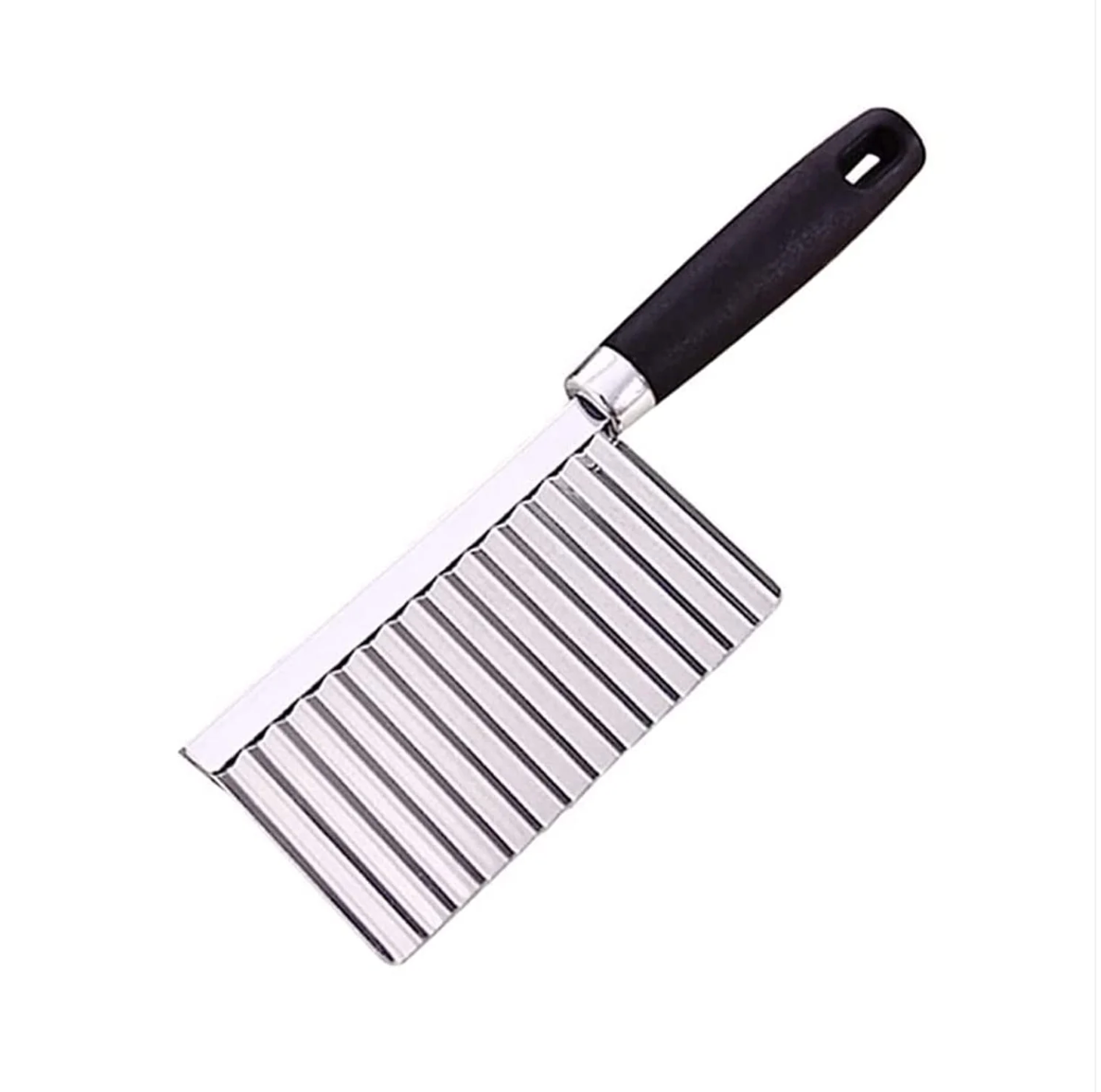 Stainless Steel Crinkle Cutter Knife | Wavy Cuts for Veggies, Fries & Salads