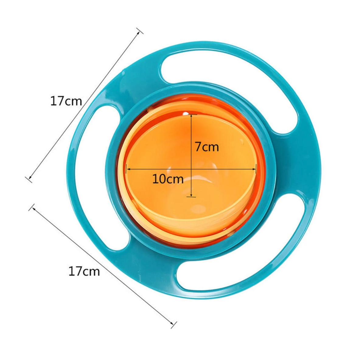 Gyro Rotating Baby Bowl | Spill-Proof Food Bowl for Kids & Toddlers