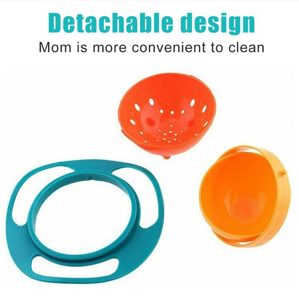 Gyro Rotating Baby Bowl | Spill-Proof Food Bowl for Kids & Toddlers
