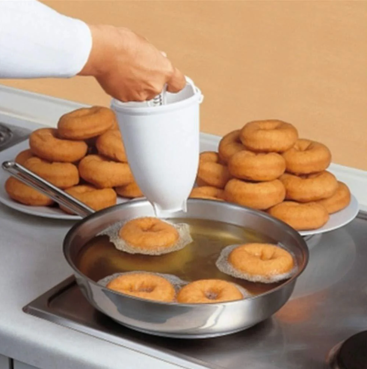 Mini Donut & Medu Vada Maker Dispenser | Perfect Shape Every Time