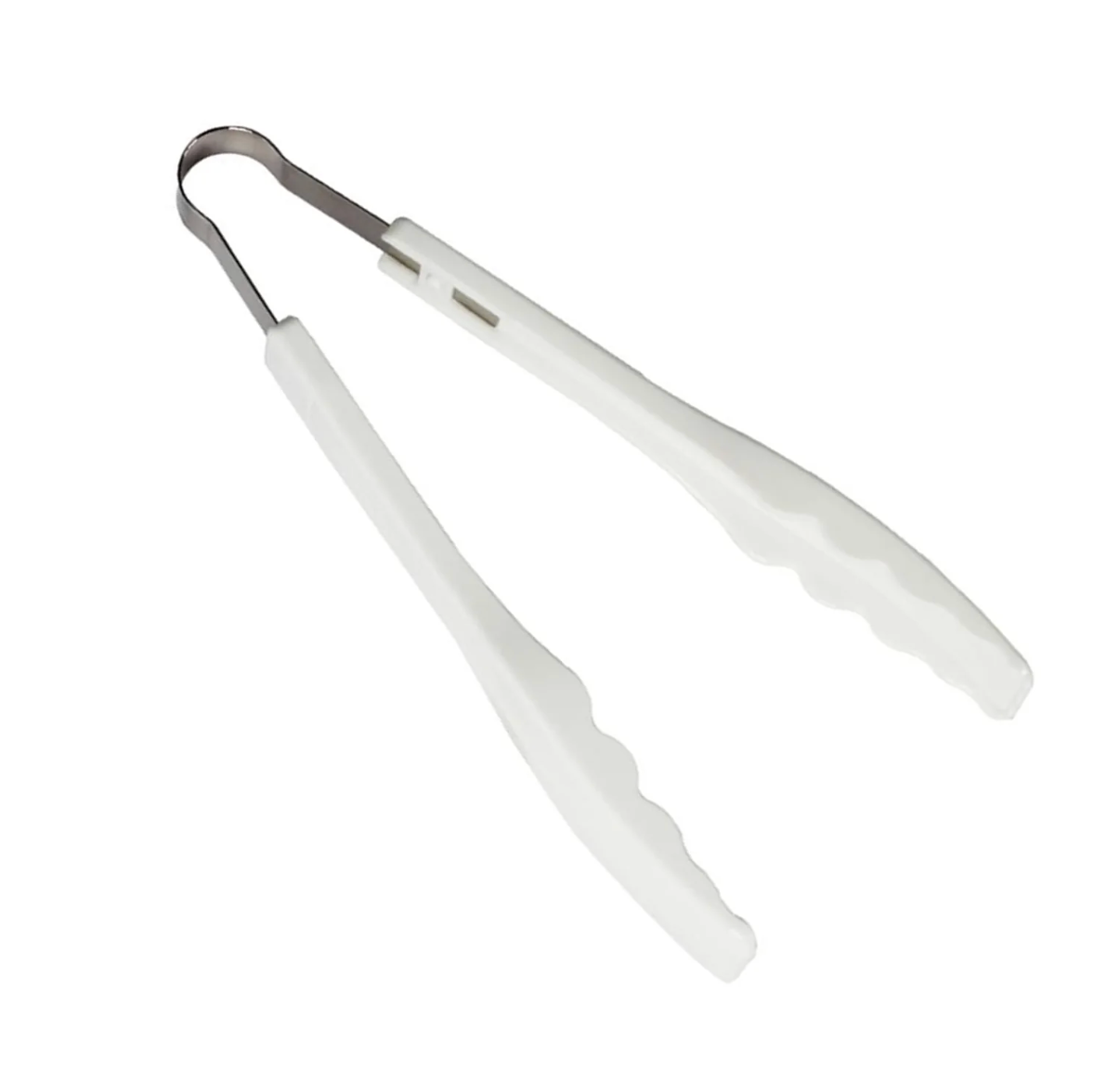 Plastic Handle Kitchen Tongs with Bread Clamps – Easy Grip, Durable