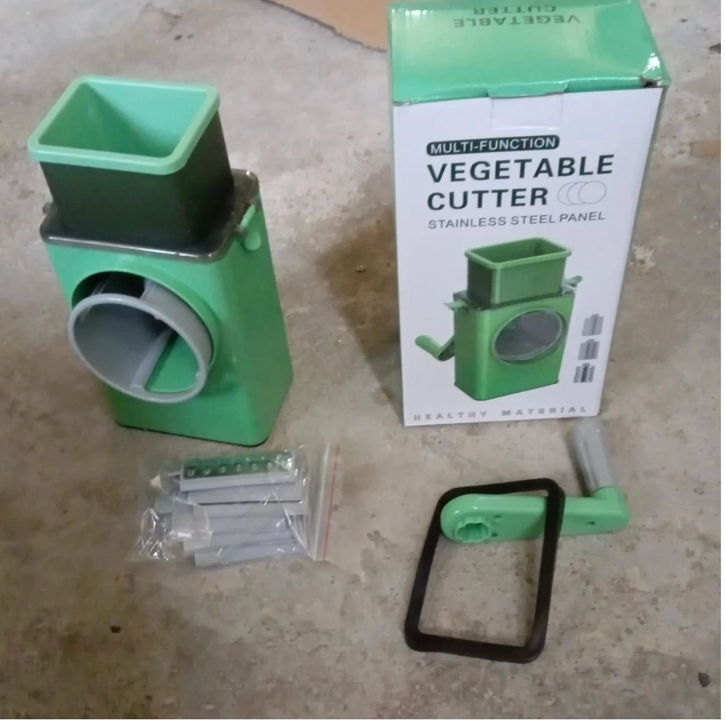 Stainless Steel Vegetable Chopper with 6 Blades - Kitchen Mandoline Slicer