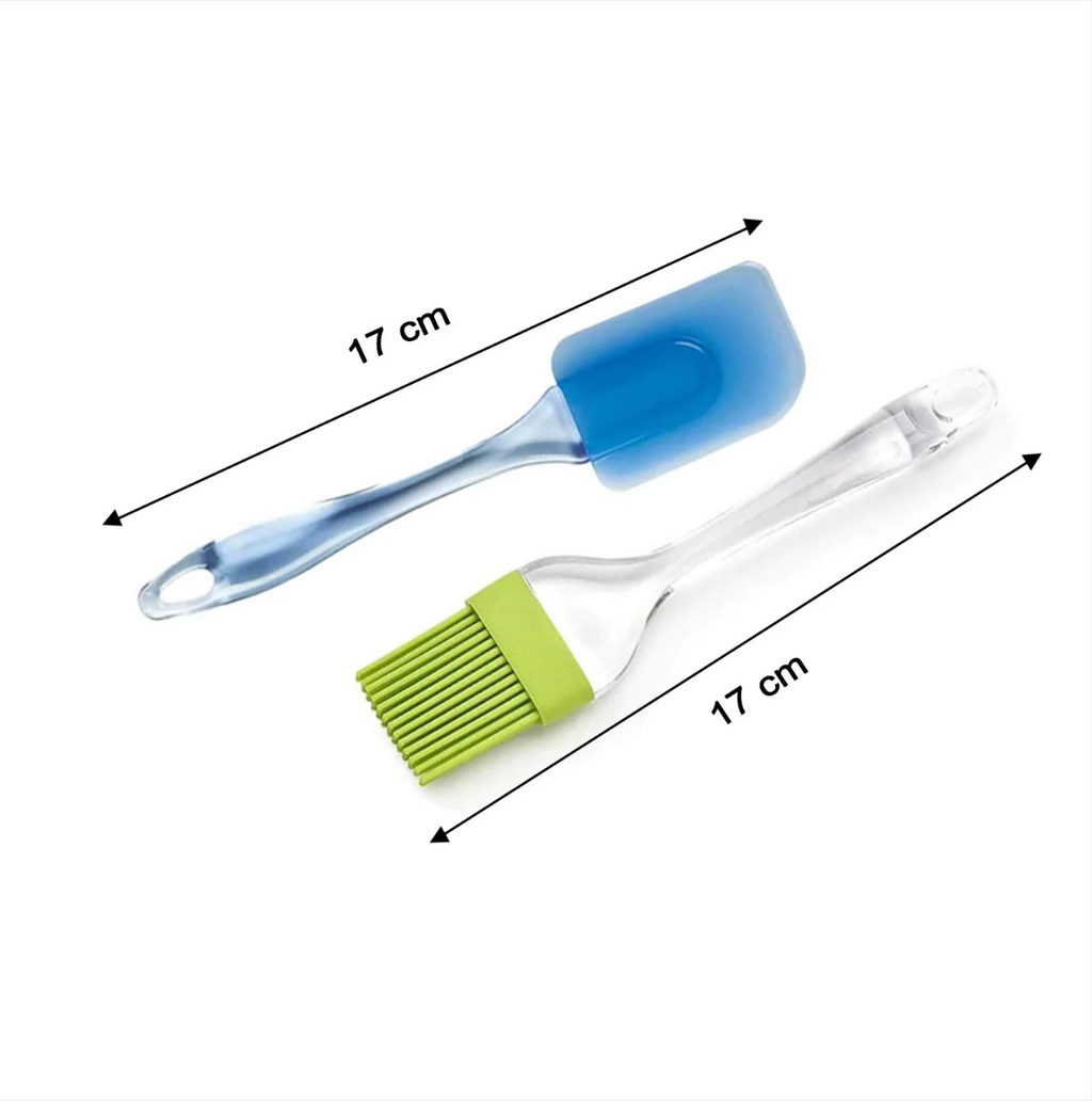 Spatula and Pastry Brush for Cake Mixer